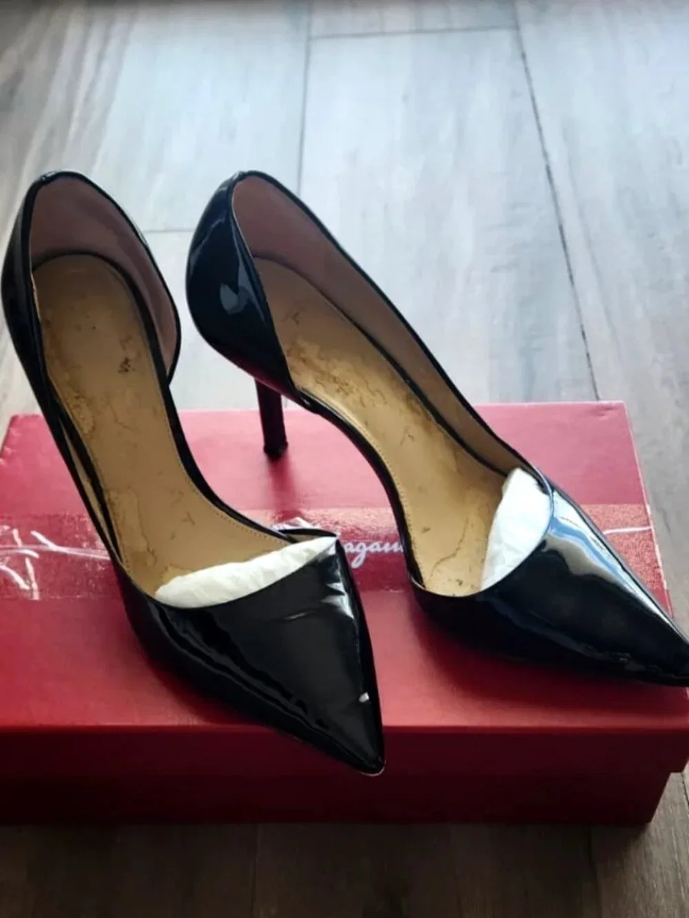 ✨Luxe Michael Kors Natalie D'orsey Patent Leather Black Formal Stiletto Heels 9M
